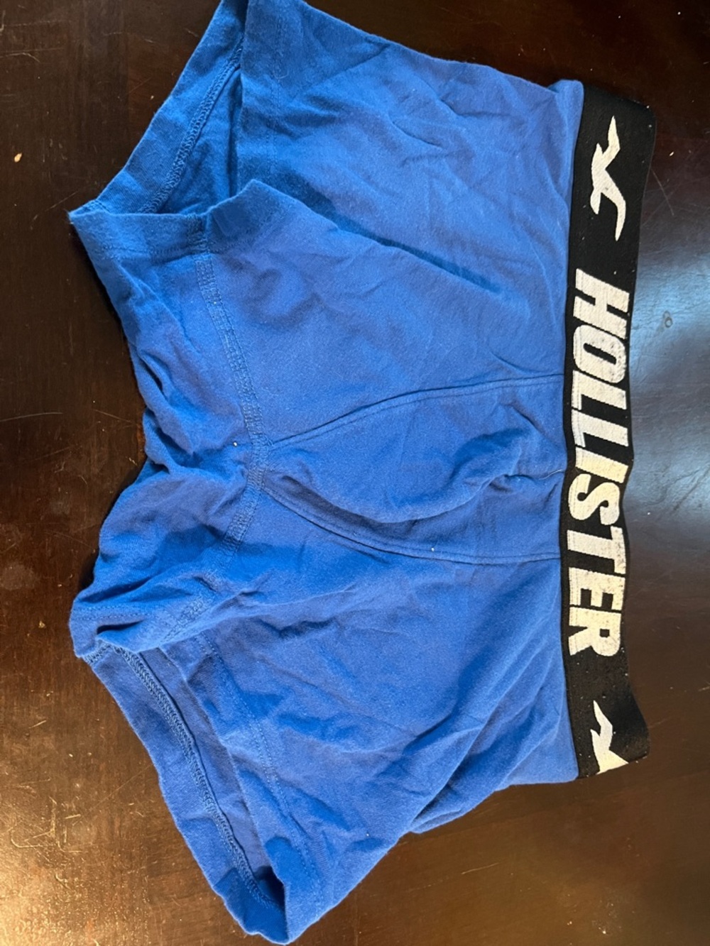 Hollister Royal Blue Boxer Briefs with Black Logo Waistband